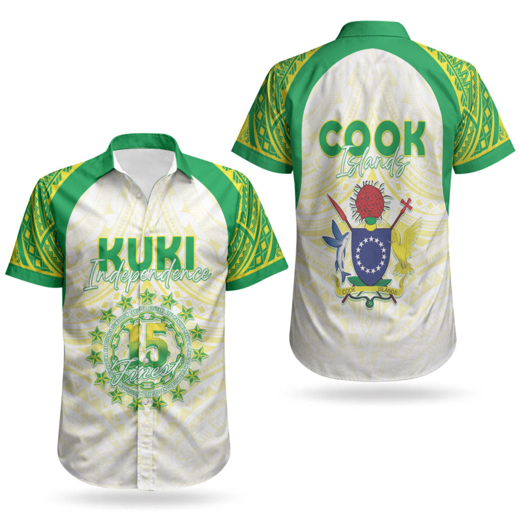 Kuki Independence 2026 Couples Matching Off Shoulder Short Dress and Hawaiian Shirt Cook Islands 15 Finest White Version