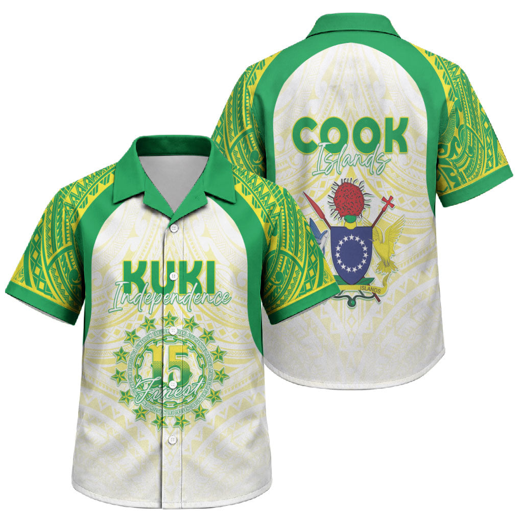 Kuki Independence 2026 Family Matching Off Shoulder Short Dress and Hawaiian Shirt Cook Islands 15 Finest White Version