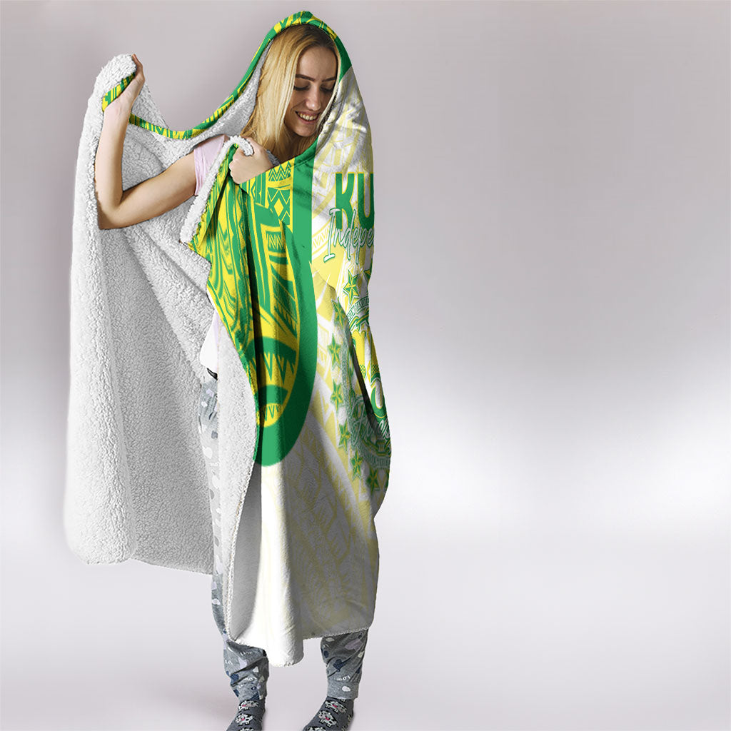 Kuki Independence 2026 Hooded Blanket Cook Islands 15 Finest White Version