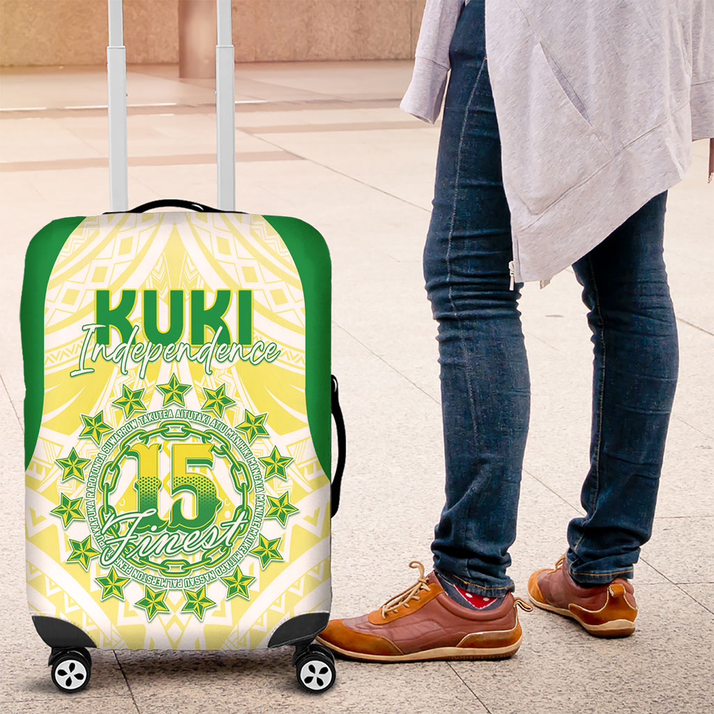 Kuki Independence 2026 Luggage Cover Cook Islands 15 Finest White Version