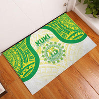 Kuki Independence 2026 Rubber Doormat Cook Islands 15 Finest White Version