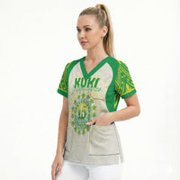 Kuki Independence 2026 Scrub Top Cook Islands 15 Finest White Version