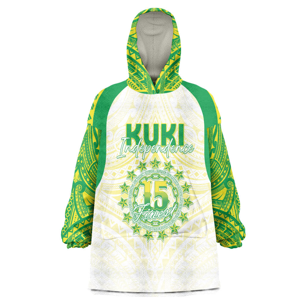 Kuki Independence 2026 Wearable Blanket Hoodie Cook Islands 15 Finest White Version