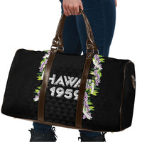 Hawaii Statehood Day Travel Bag Kakau Pattern With Maile Pikake Honohono Lei