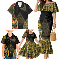 Papua New Guinea Hapi De Bilong Indipendens Family Matching Mermaid Dress and Hawaiian Shirt Special Style