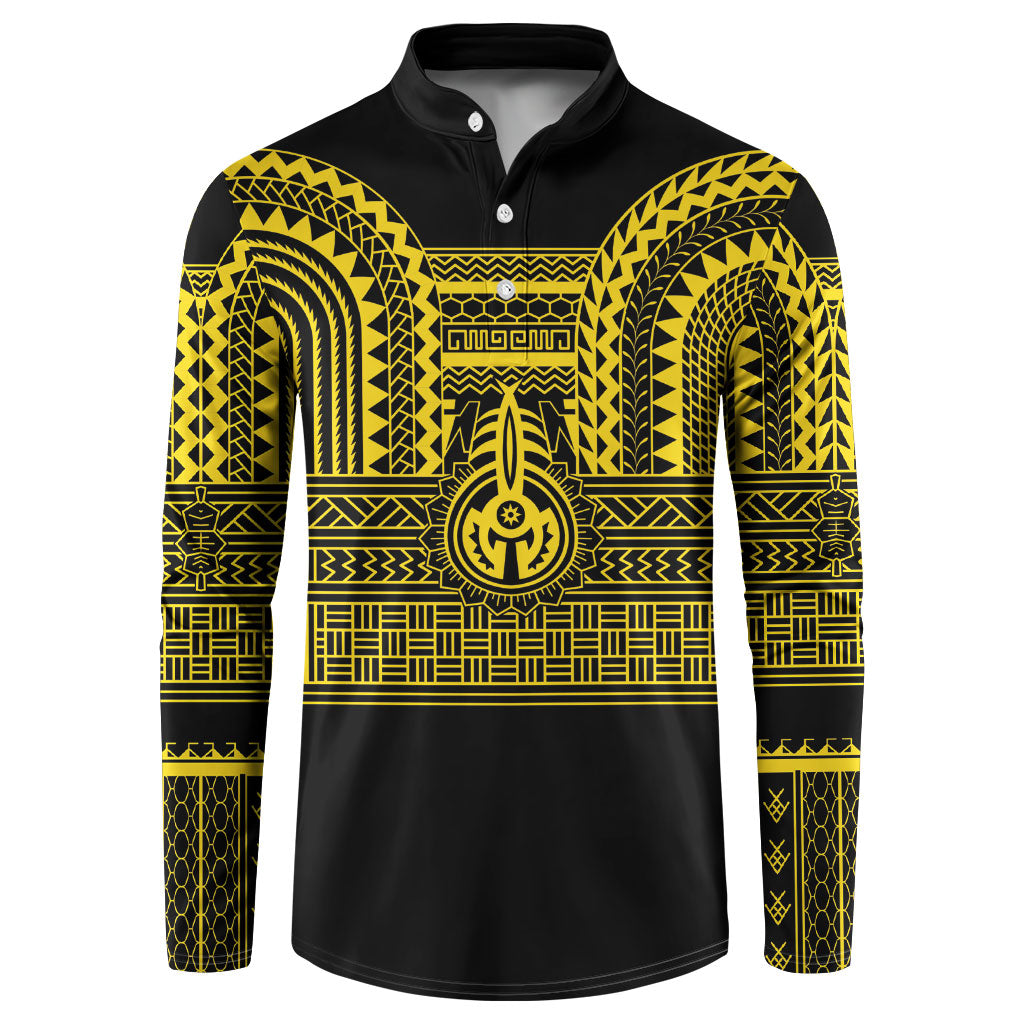 Philippines Filipinos Button Sweatshirt Igorot Tribal Pattern Black