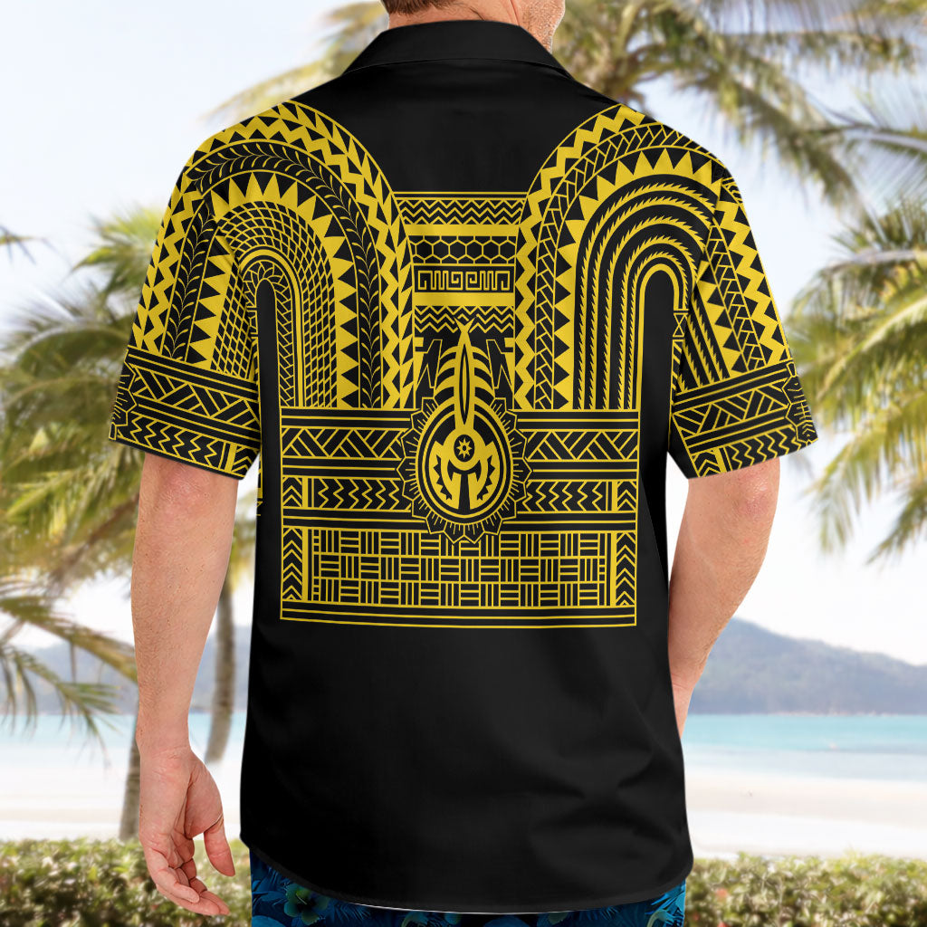 Philippines Filipinos Hawaiian Shirt Igorot Tribal Pattern Black