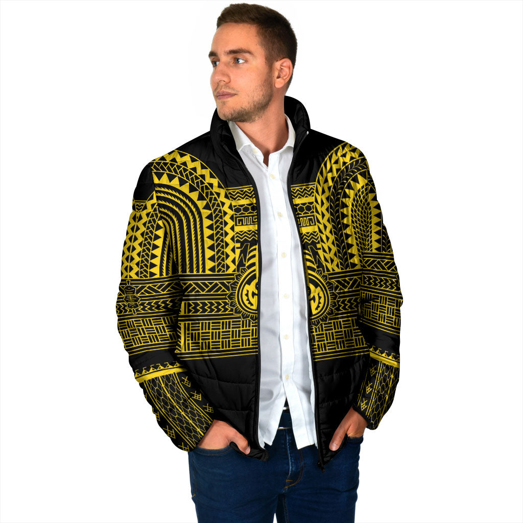 Philippines Filipinos Padded Jacket Igorot Tribal Pattern Black
