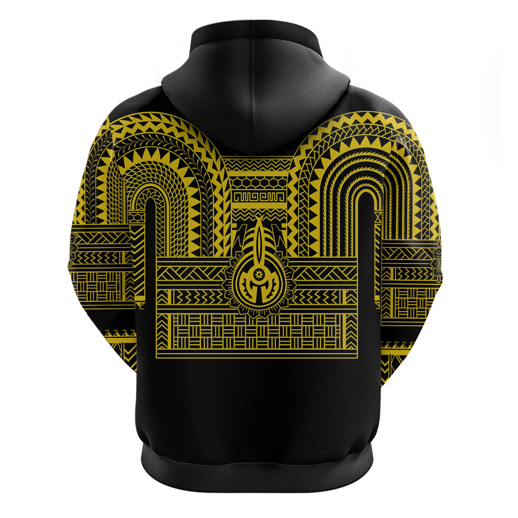 Philippines Filipinos Zip Hoodie Igorot Tribal Pattern Black