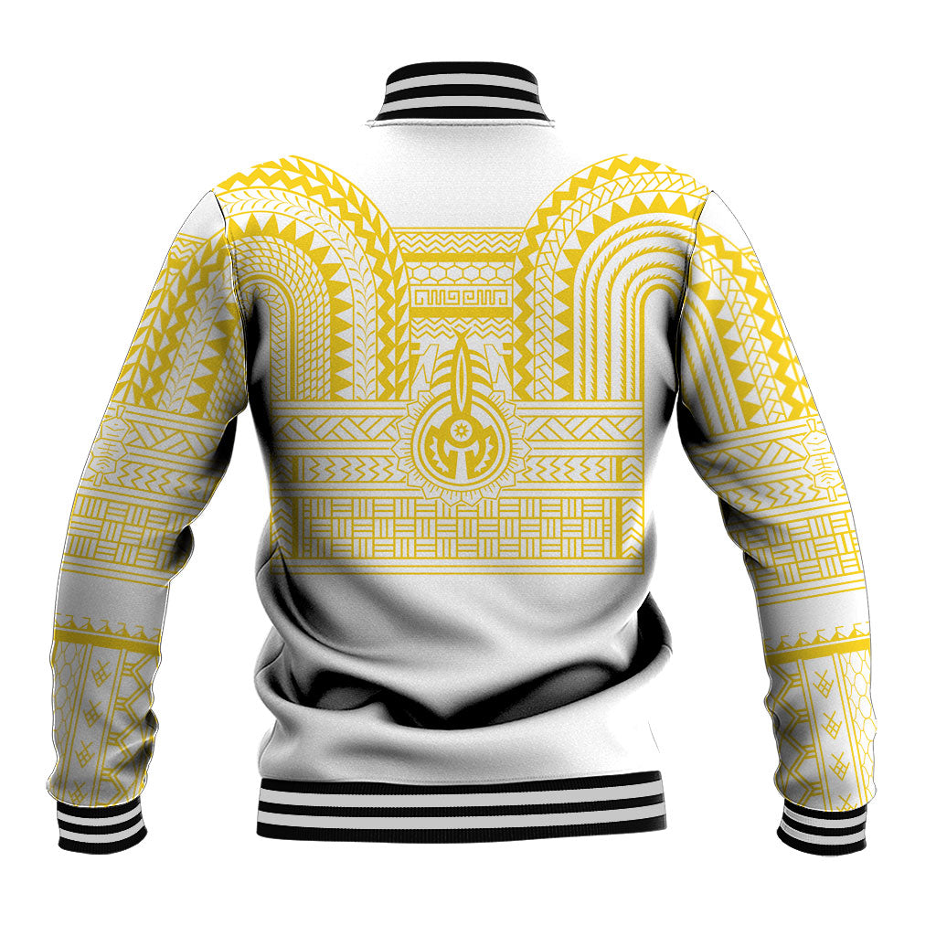 Philippines Filipinos Baseball Jacket Igorot Tribal Pattern White