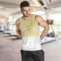 Philippines Filipinos Men Tank Top Igorot Tribal Pattern White