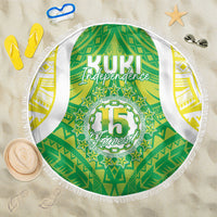 Kuki Independence 2026 Beach Blanket Cook Islands 15 Finest Green Version