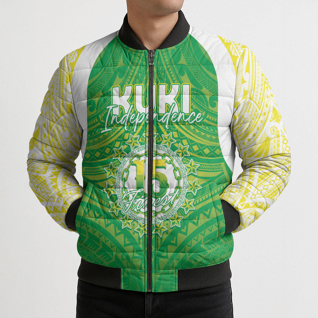 Kuki Independence 2026 Bomber Puffer Jacket Cook Islands 15 Finest Green Version