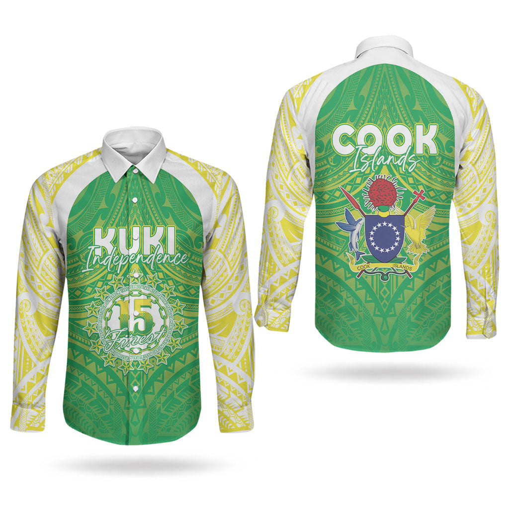 Kuki Independence 2026 Couples Matching Short Sleeve Bodycon Dress and Long Sleeve Button Shirt Cook Islands 15 Finest Green Version