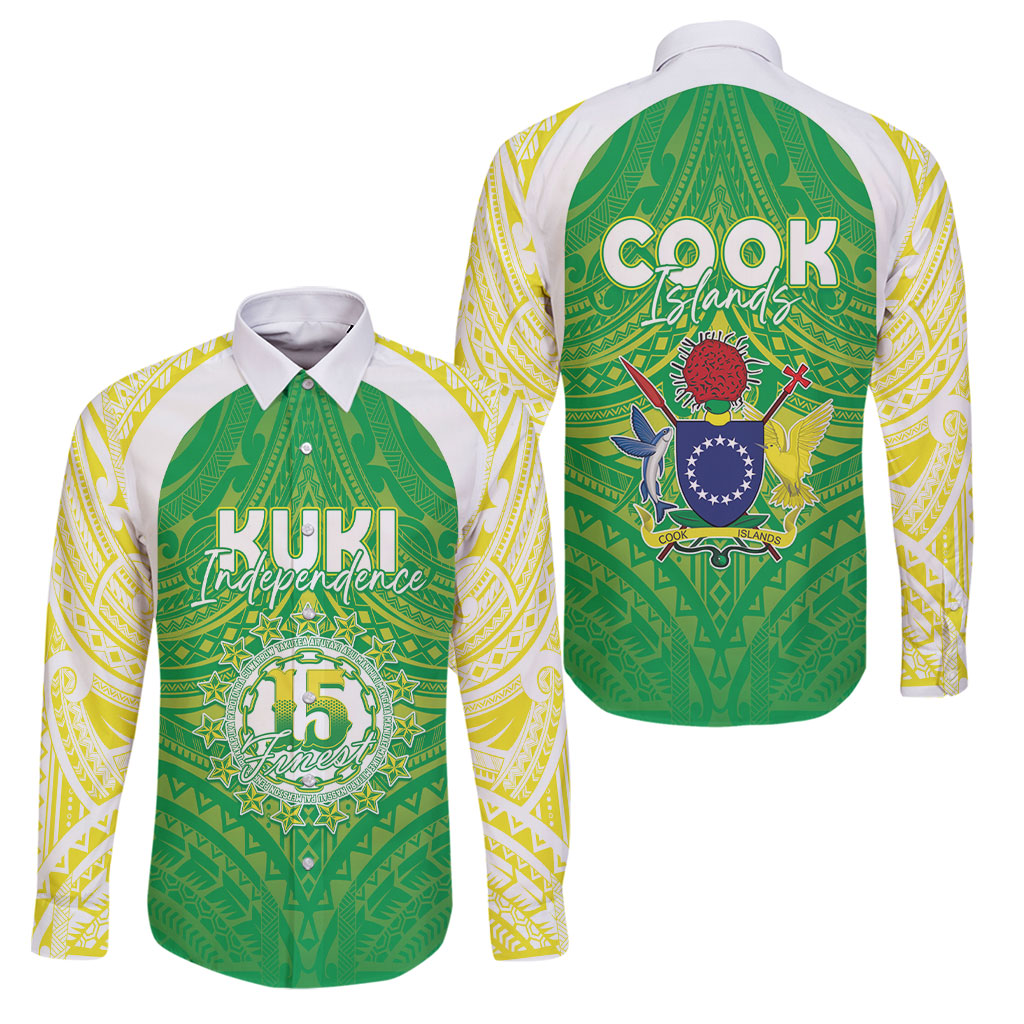 Kuki Independence 2026 Family Matching Short Sleeve Bodycon Dress and Hawaiian Shirt Cook Islands 15 Finest Green Version