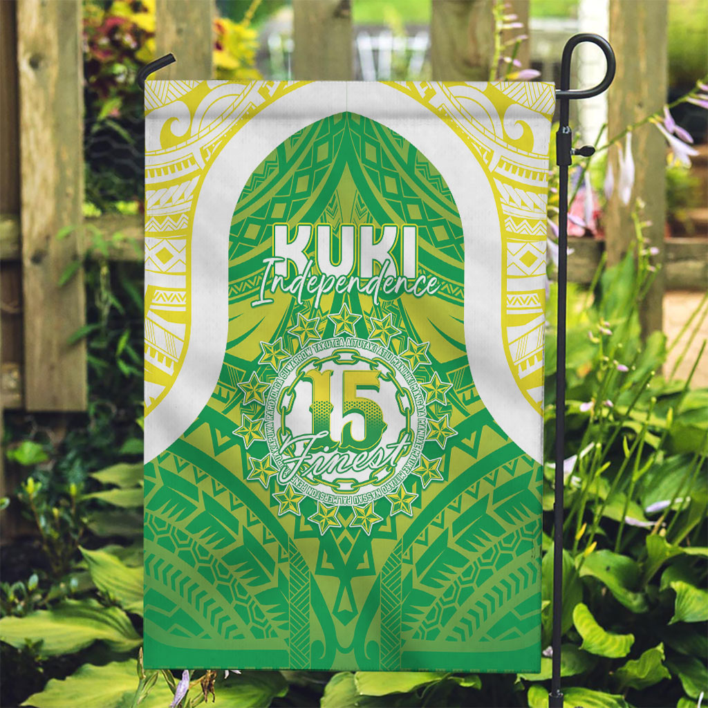 Kuki Independence 2026 Garden Flag Cook Islands 15 Finest Green Version