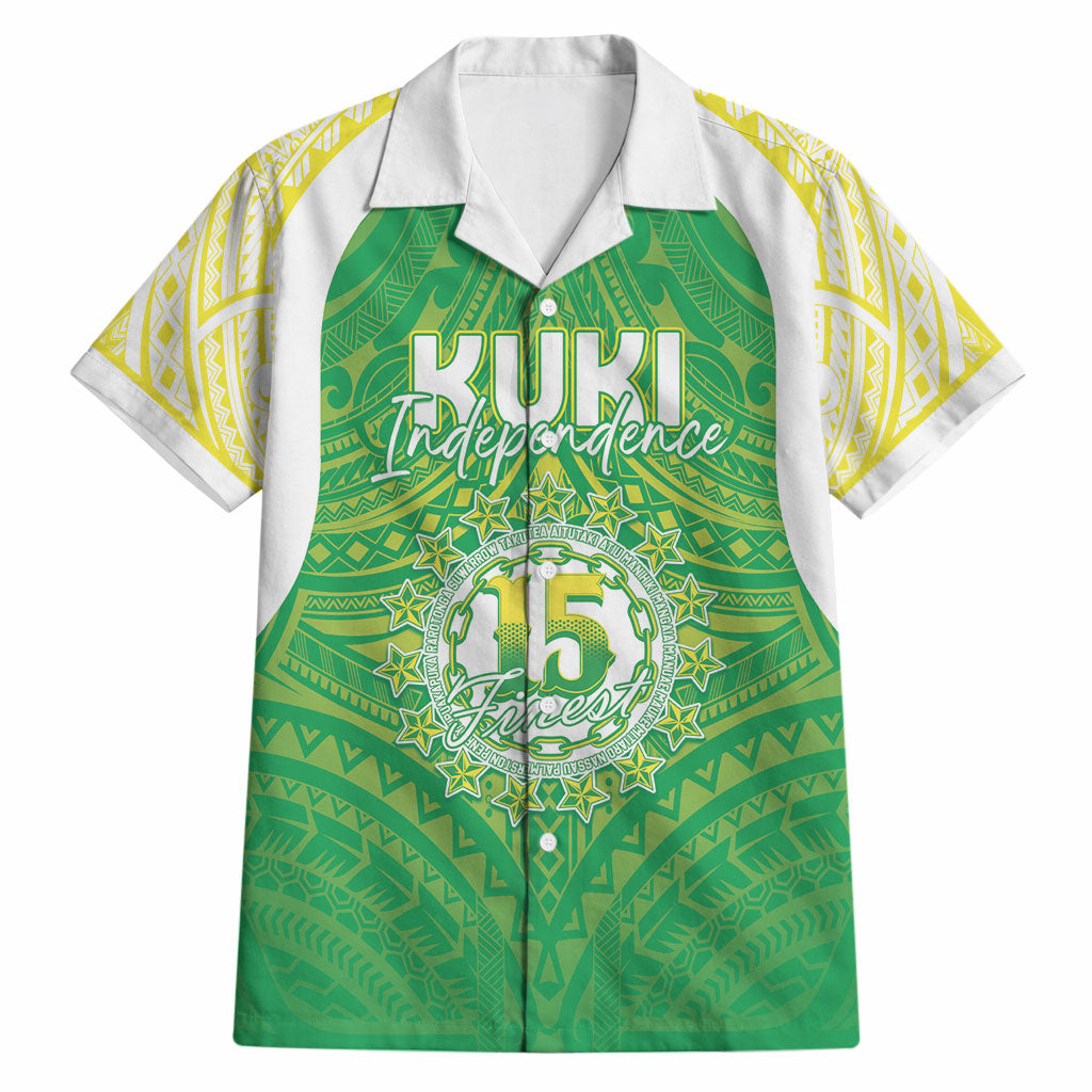 Kuki Independence 2026 Hawaiian Shirt Cook Islands 15 Finest Green Version