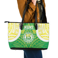 Kuki Independence 2026 Leather Tote Bag Cook Islands 15 Finest Green Version