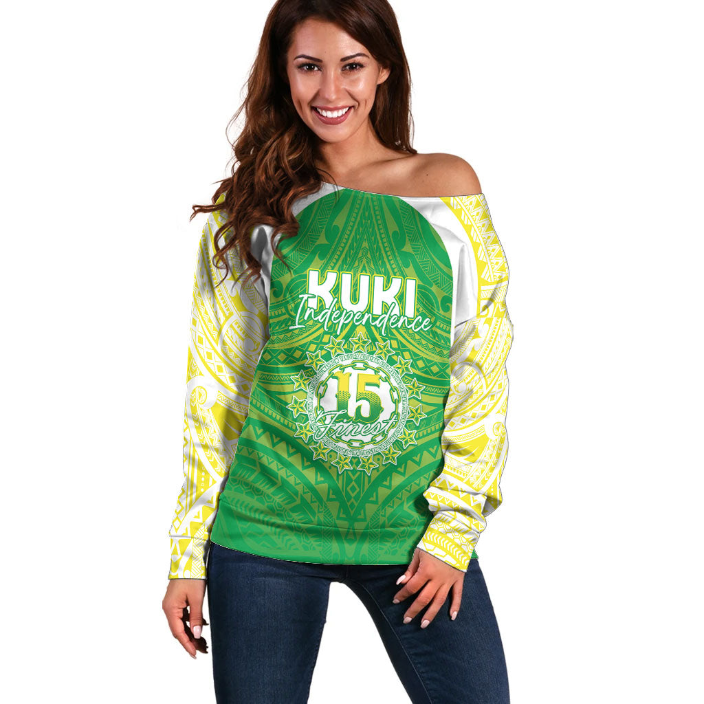Kuki Independence 2026 Off Shoulder Sweater Cook Islands 15 Finest Green Version