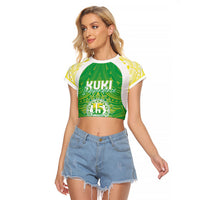Kuki Independence 2026 Raglan Cropped T Shirt Cook Islands 15 Finest Green Version