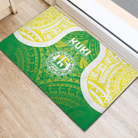 Kuki Independence 2026 Rubber Doormat Cook Islands 15 Finest Green Version