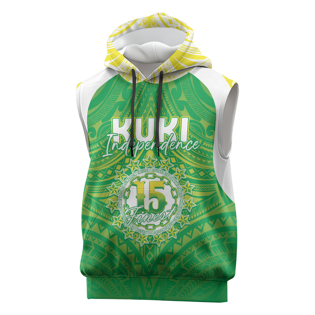 Kuki Independence 2026 Sleeveless Hoodie Cook Islands 15 Finest Green Version