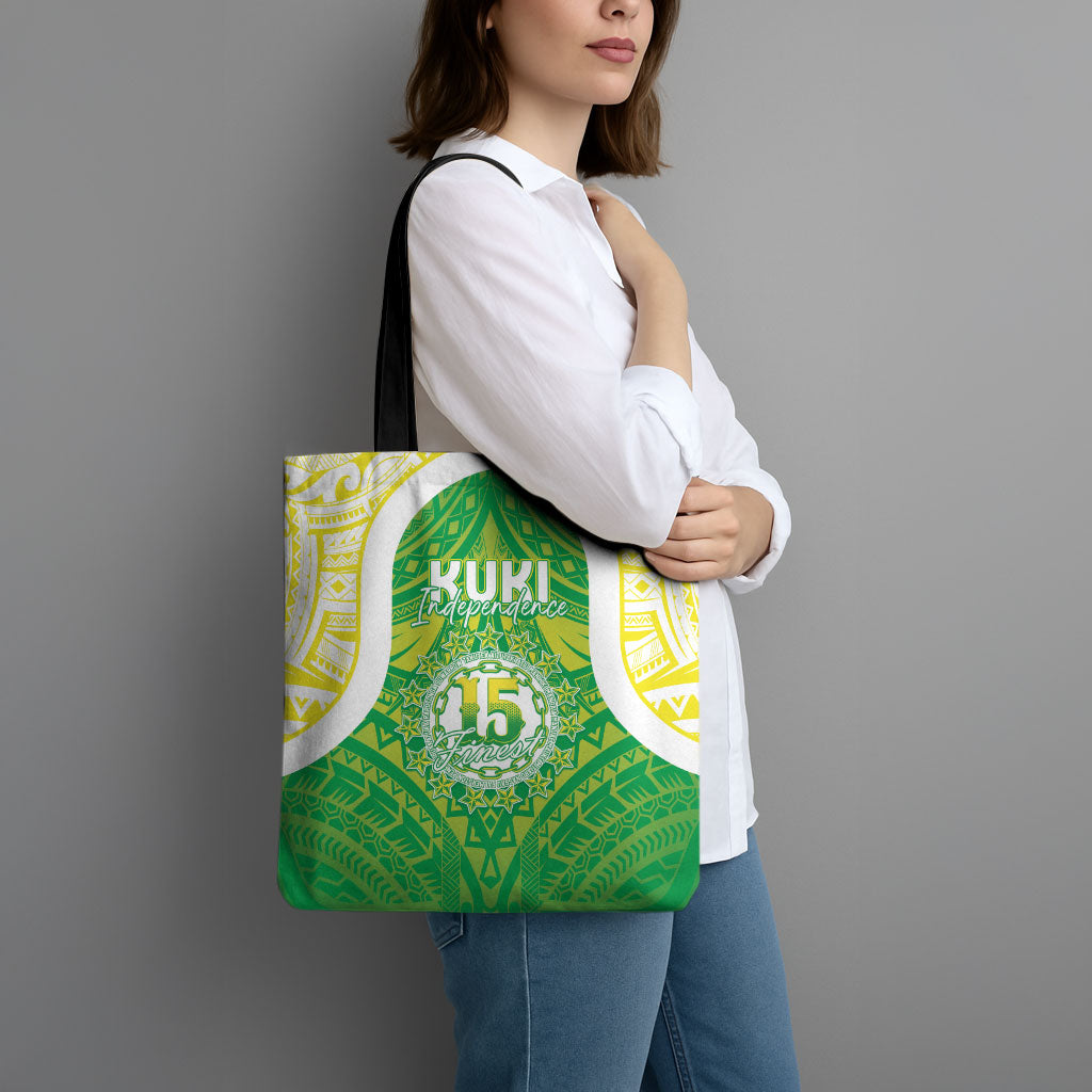 Kuki Independence 2026 Tote Bag Cook Islands 15 Finest Green Version