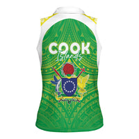 Kuki Independence 2026 Women Sleeveless Polo Shirt Cook Islands 15 Finest Green Version