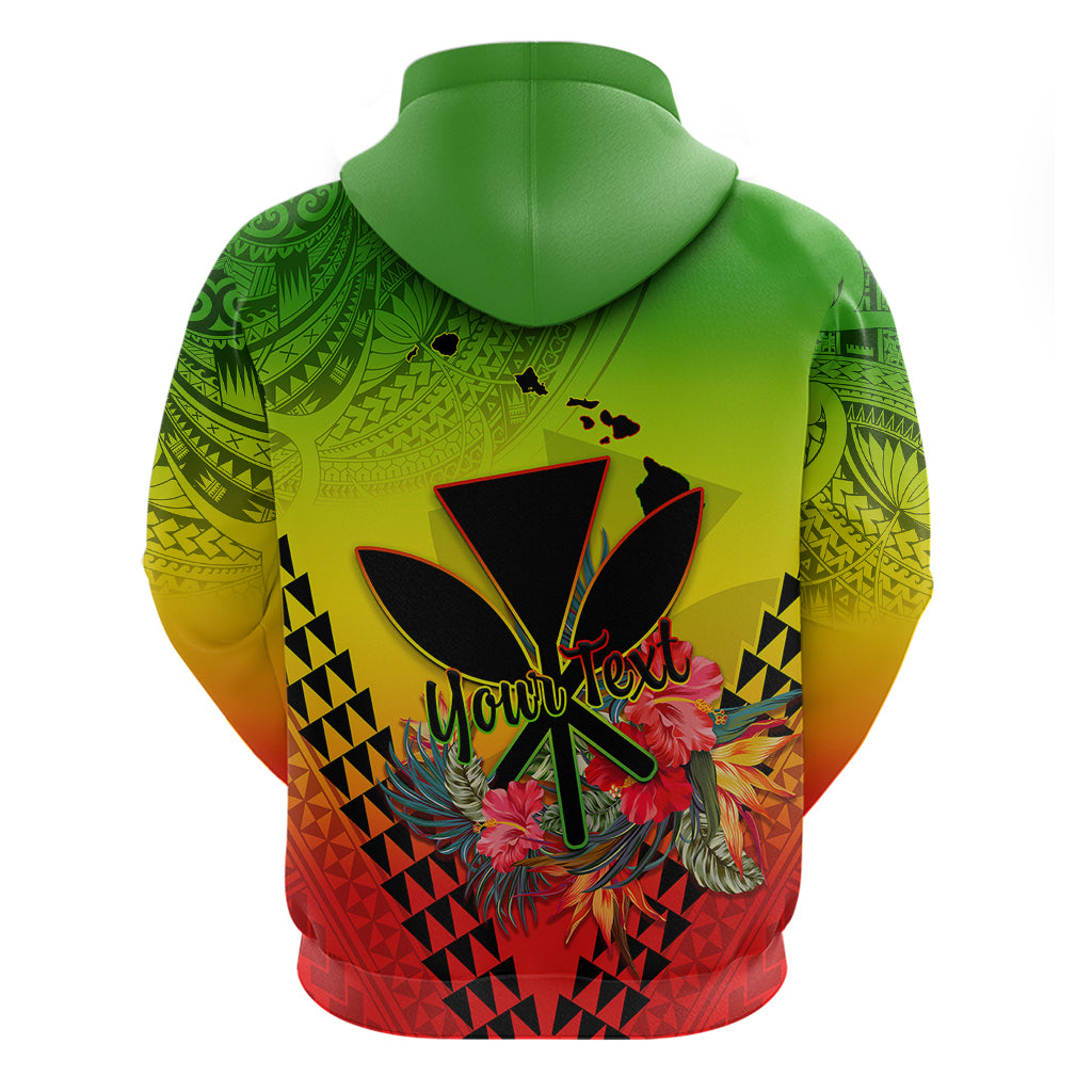 Personalized Hawaii Hoodie Kakau Kanaka Maoli With Hibiscus Flowers LT05 - Polynesian Pride