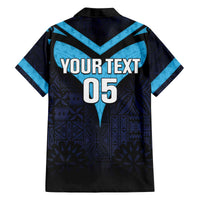 Custom Fiji Kaiviti Rugby Family Matching Puletasi and Hawaiian Shirt Fiji Tapa Pattern LT05 - Polynesian Pride