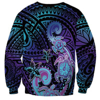 Hawaii Makahiki Turtle Sweatshirt Spiral Polynesian Tattoo