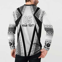 Custom Bula Fiji Football Button Sweatshirt Go Champions - Polynesian Pride