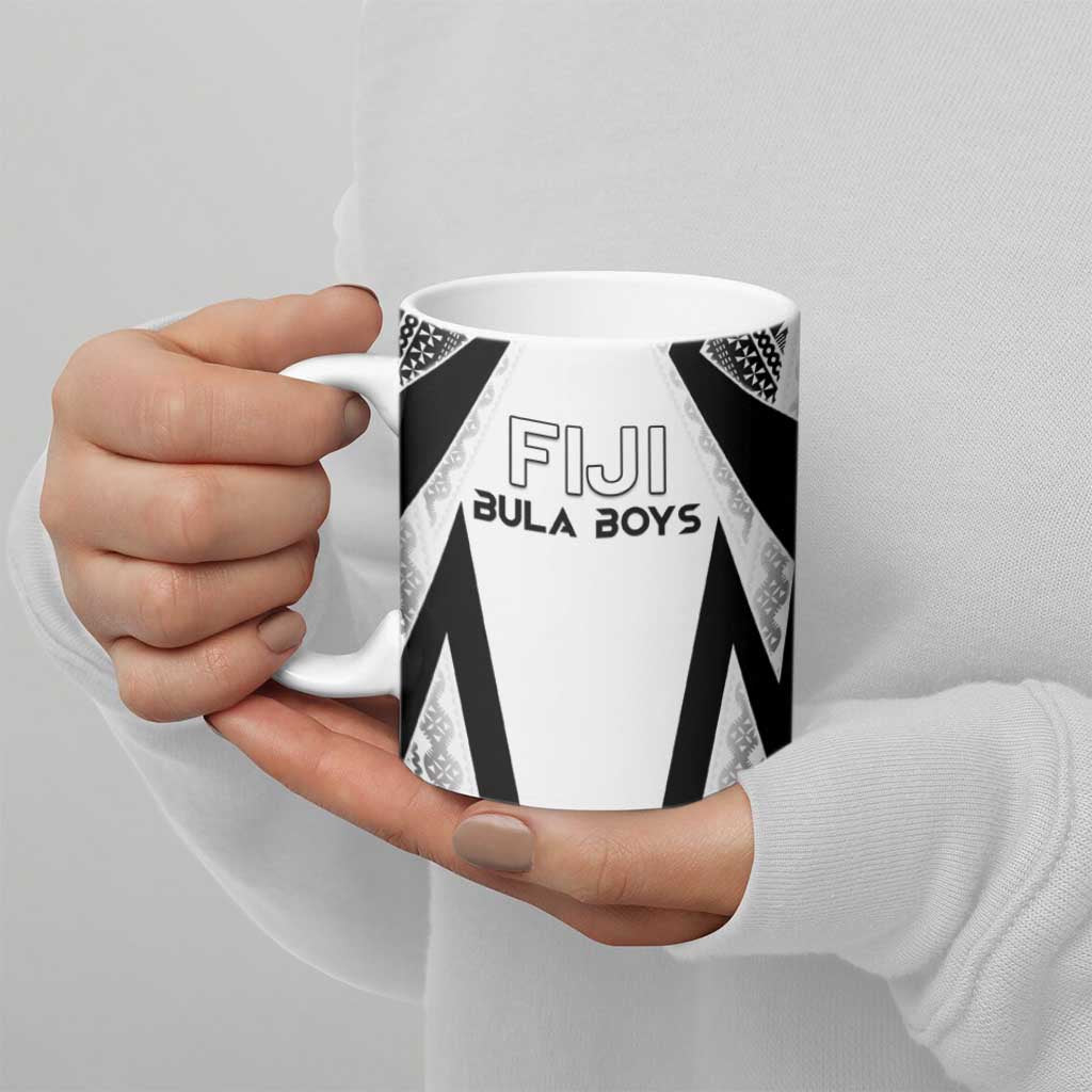 Custom Bula Fiji Football Ceramic Mug Go Champions - Polynesian Pride