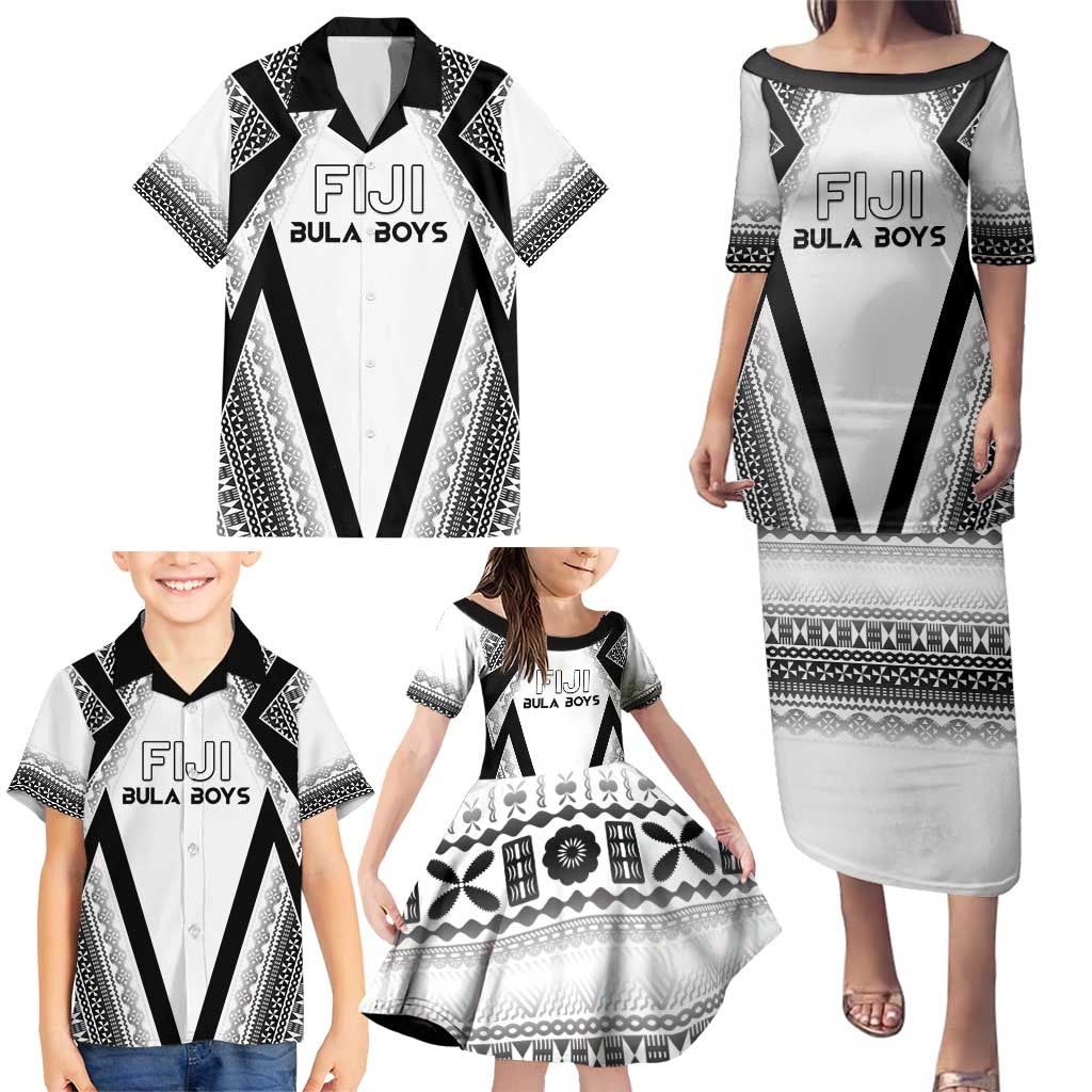 Custom Bula Fiji Football Family Matching Puletasi and Hawaiian Shirt Go Champions - Polynesian Pride