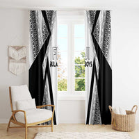 Bula Fiji Football Window Curtain Go Champions - Polynesian Pride