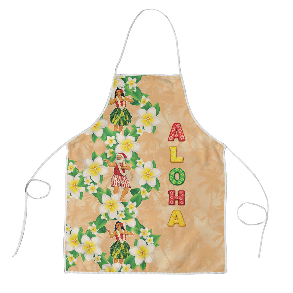 Aloha Hawaii Chilly Christmas Apron Tropical Vibes LT05 Beige - Polynesian Pride