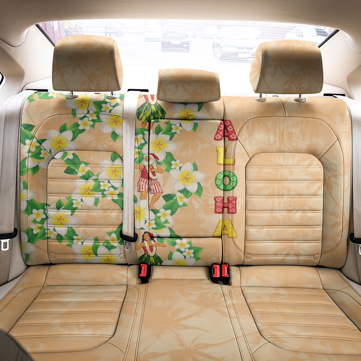 Aloha Hawaii Chilly Christmas Back Car Seat Cover Tropical Vibes LT05 - Polynesian Pride
