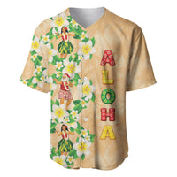Aloha Hawaii Chilly Christmas Baseball Jersey Tropical Vibes LT05 Beige - Polynesian Pride