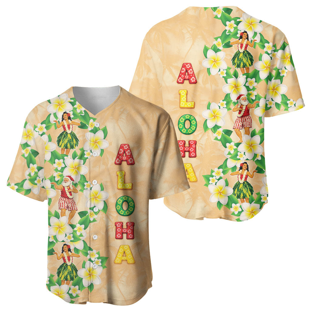 Aloha Hawaii Chilly Christmas Baseball Jersey Tropical Vibes LT05 - Polynesian Pride