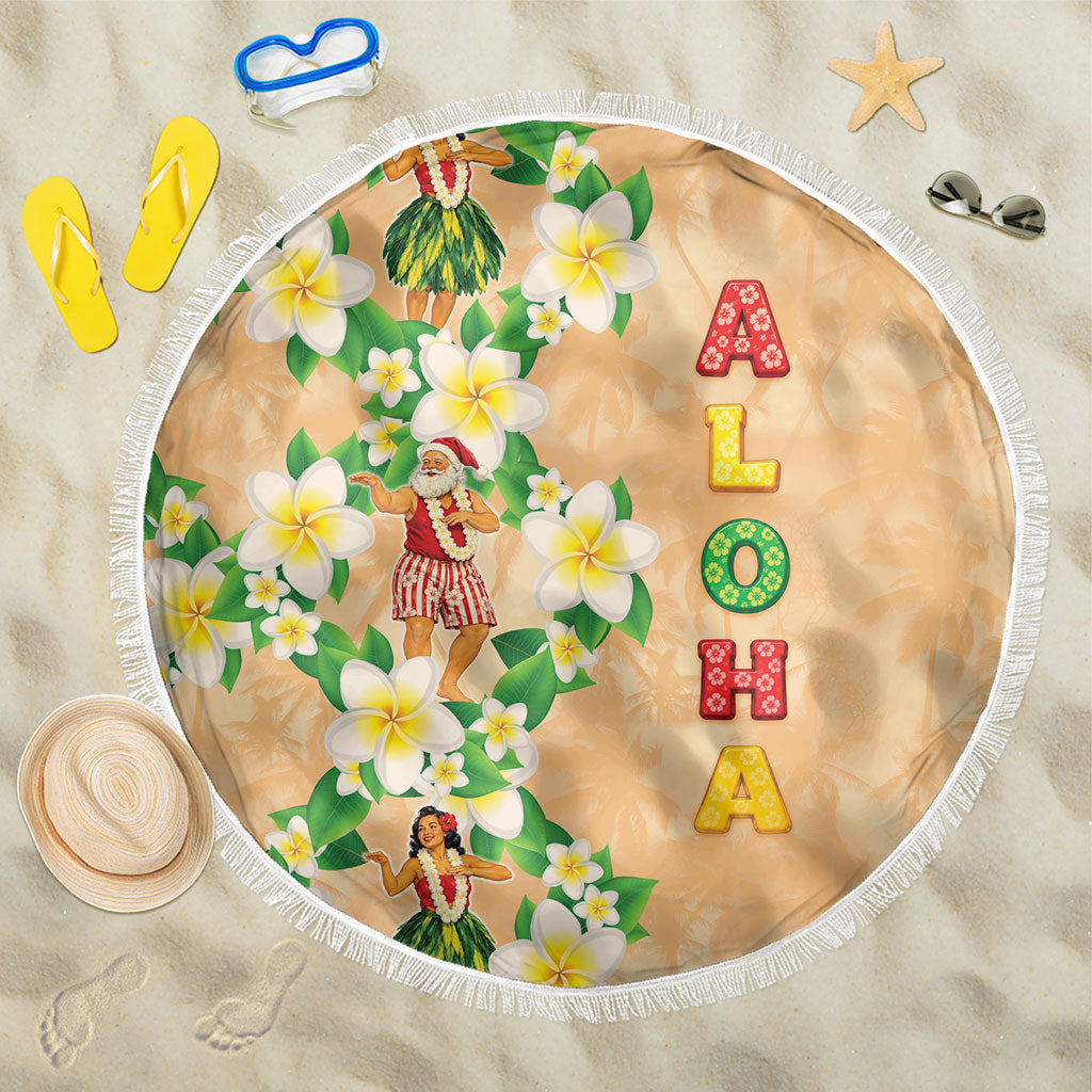 Aloha Hawaii Chilly Christmas Beach Blanket Tropical Vibes LT05 One Size 150cm Beige - Polynesian Pride