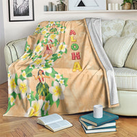 Aloha Hawaii Chilly Christmas Blanket Tropical Vibes LT05 Beige - Polynesian Pride