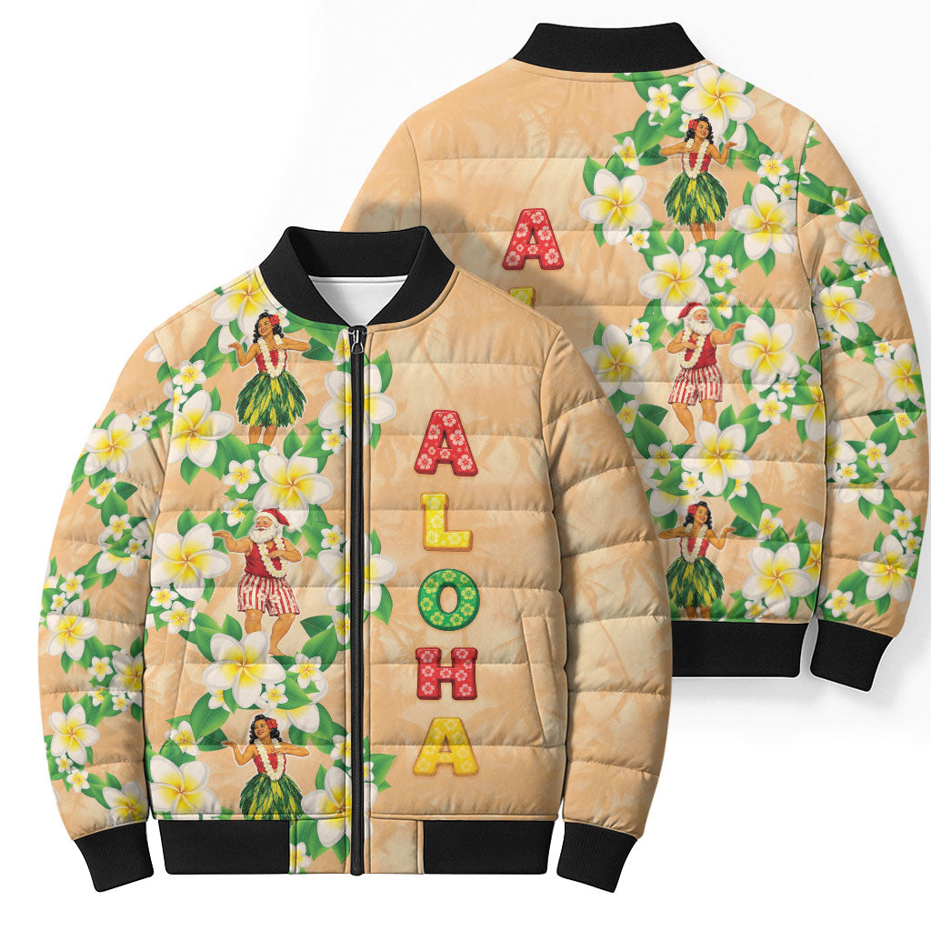 Aloha Hawaii Chilly Christmas Bomber Puffer Jacket Tropical Vibes LT05 - Polynesian Pride