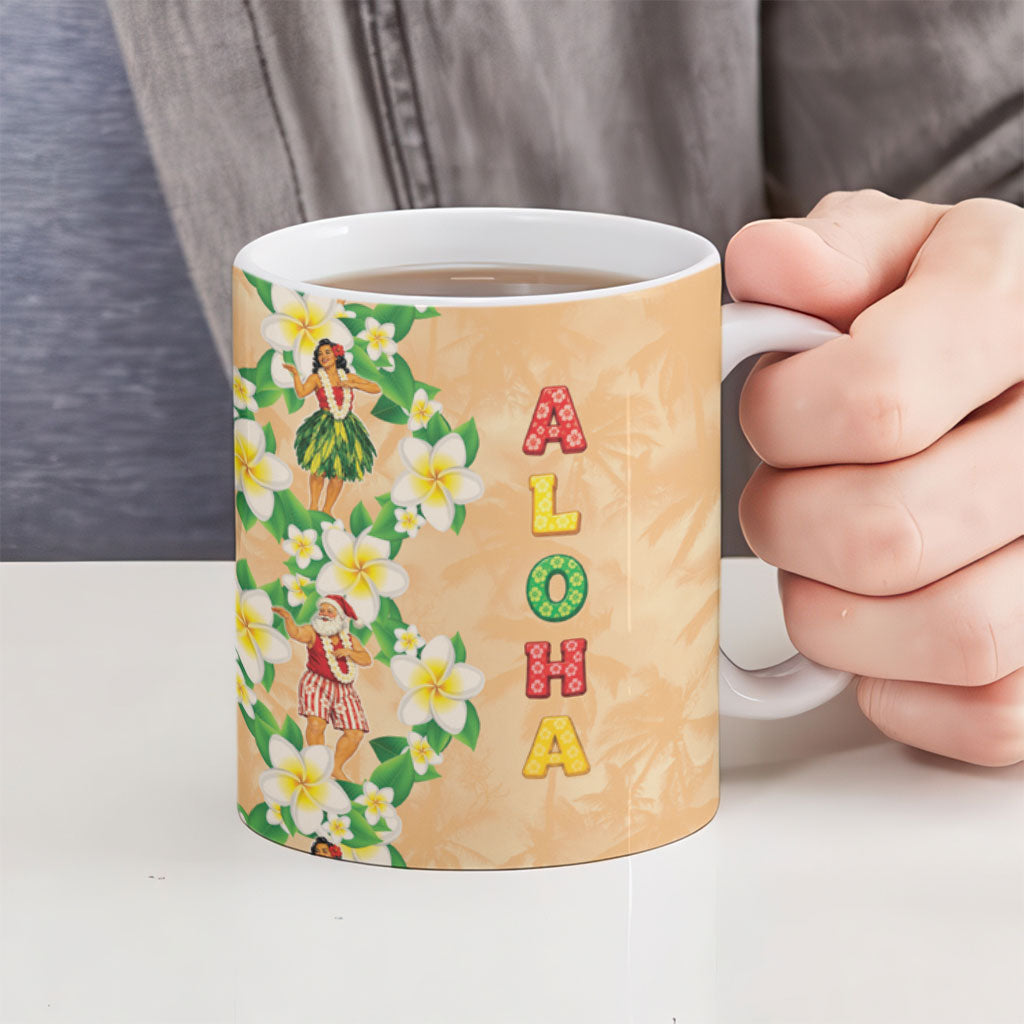 Aloha Hawaii Chilly Christmas Ceramic Mug Tropical Vibes LT05 - Polynesian Pride