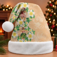 Aloha Hawaii Chilly Christmas Santa Hat Tropical Vibes LT05 Without Fur Beige - Polynesian Pride