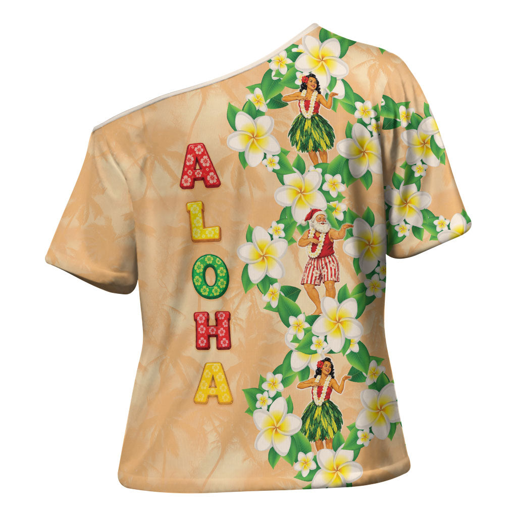 Aloha Hawaii Chilly Christmas Cross Shoulder Shirt Tropical Vibes LT05 - Polynesian Pride