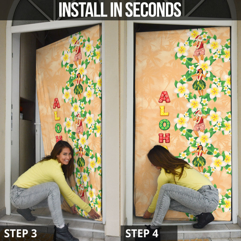 Aloha Hawaii Chilly Christmas Door Cover Tropical Vibes LT05 - Polynesian Pride