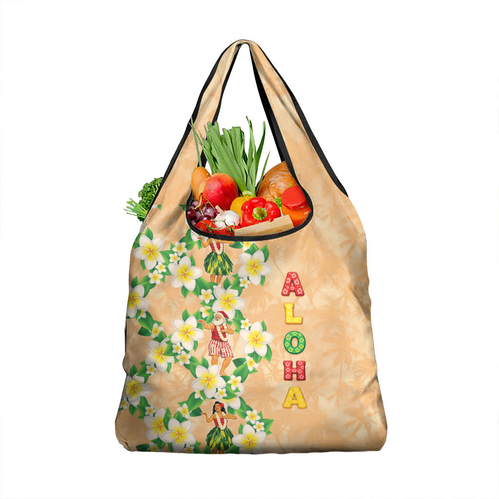 Aloha Hawaii Chilly Christmas Grocery Bag Tropical Vibes LT05 1-pack One Size Beige - Polynesian Pride