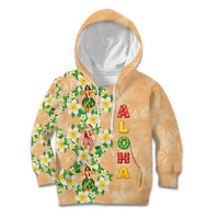 Aloha Hawaii Chilly Christmas Kid Hoodie Tropical Vibes LT05 Hoodie Beige - Polynesian Pride