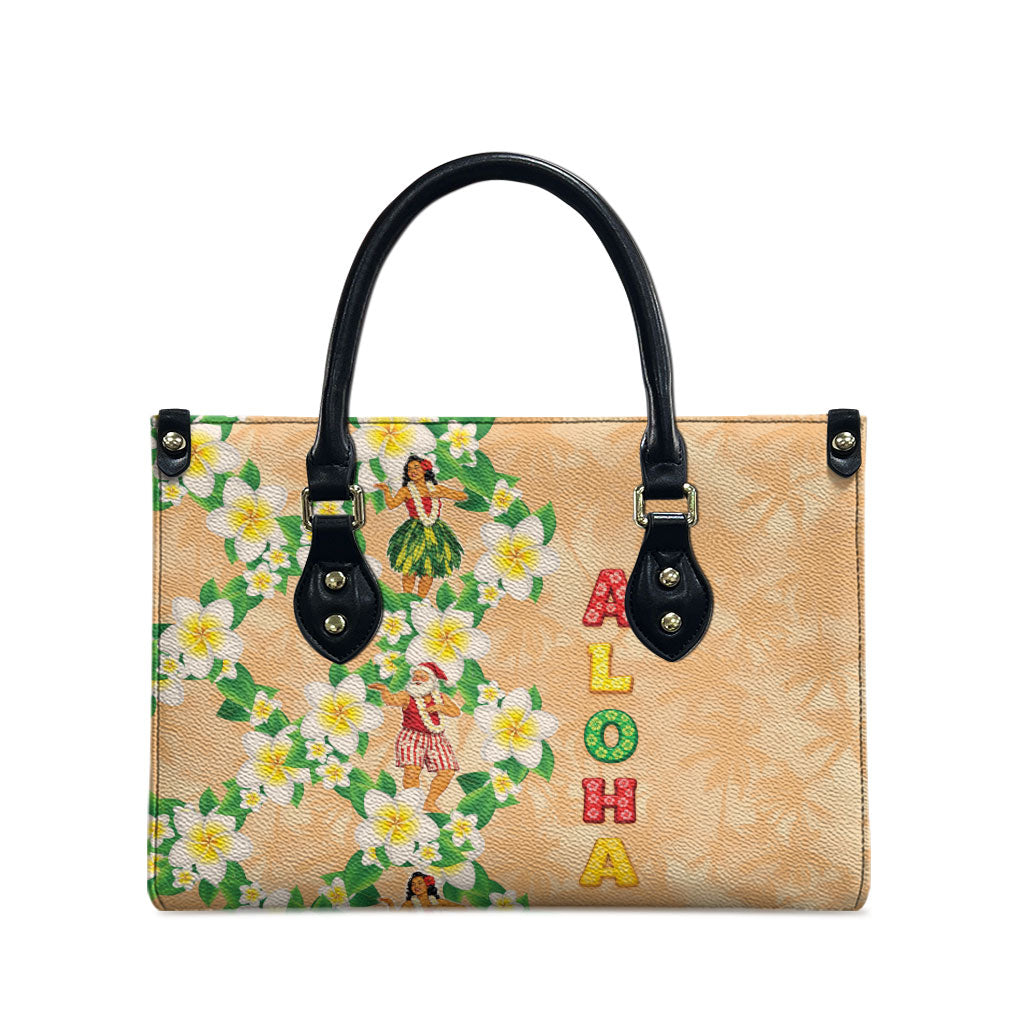 Aloha Hawaii Chilly Christmas Leather Bag Tropical Vibes LT05 - Polynesian Pride