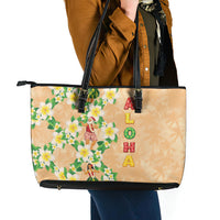 Aloha Hawaii Chilly Christmas Leather Tote Bag Tropical Vibes LT05 - Polynesian Pride